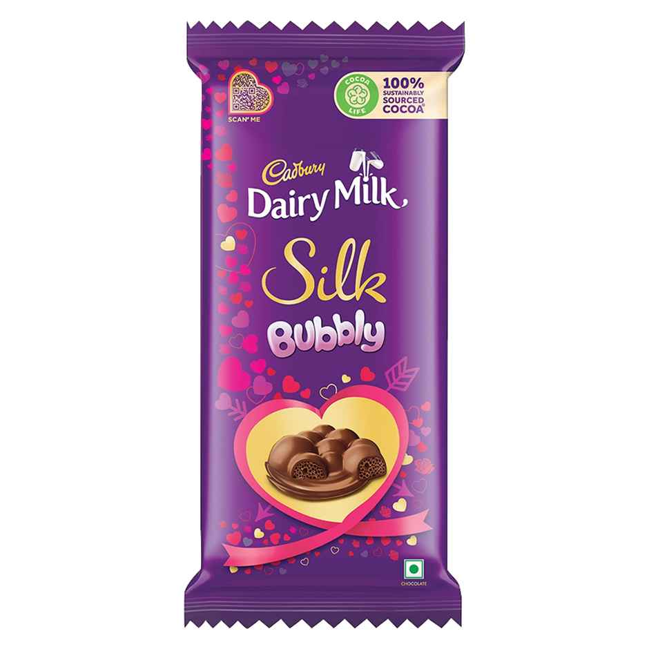 Cadbury Dairy Milk Silk Bubbly Chocolate Bar