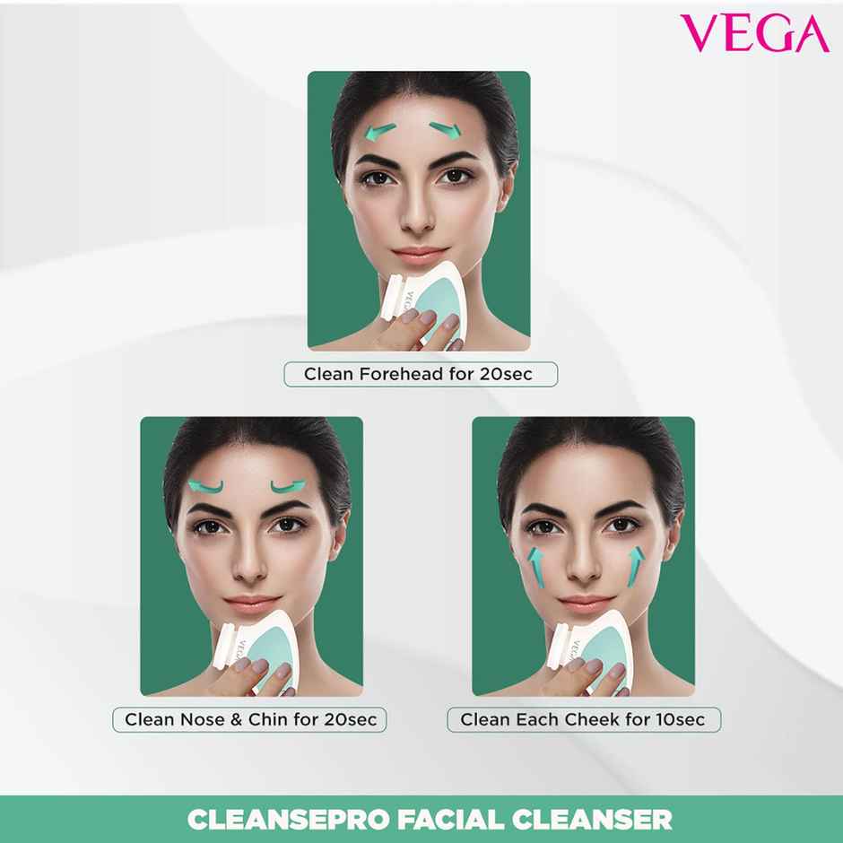 VEGA VHFC-03 Facial Cleanser & Massager - With Sonic Vibration Technique | Deep Cleansing