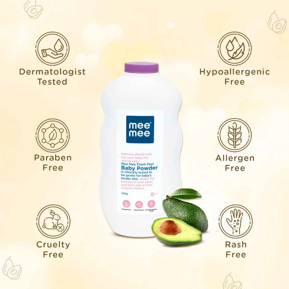 Mee Mee Baby Talcum Powder Paraben free 0m+