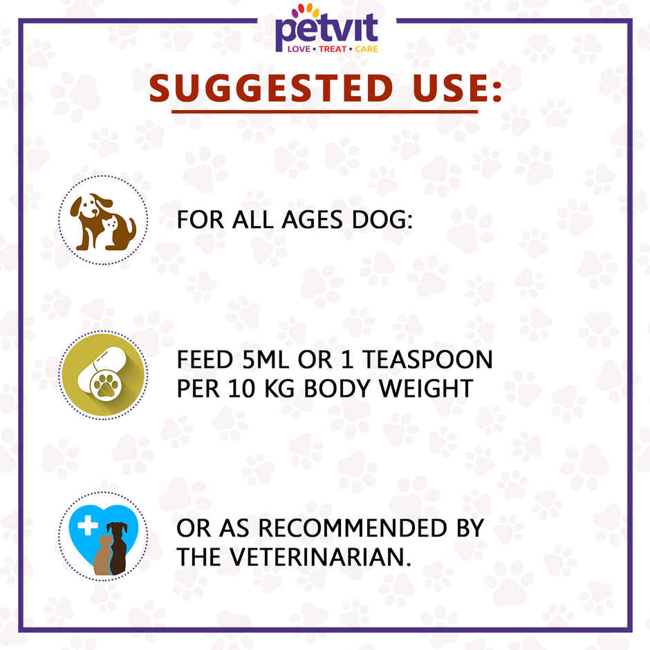 Petvit Calcium Syrup For Dog Stronger Bones