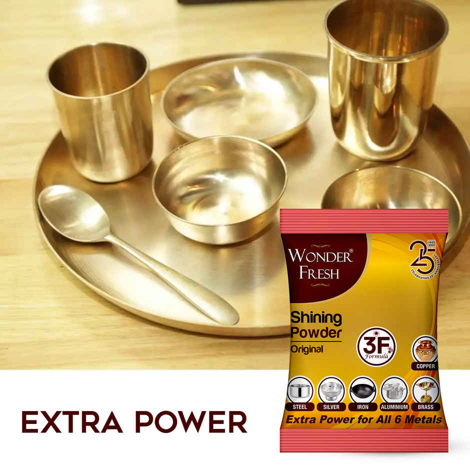 Wonder Fresh Shining Powder For Copper, Brass, Aluminium, Iron, Silver & Steel