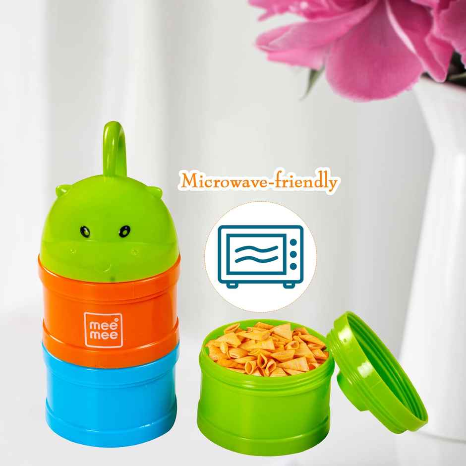 Mee Mee Multi Storage Milk Powder & Food Container Microwavable (Multicolor) (Travel Friendly)