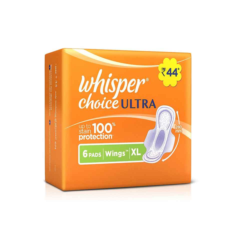 Whisper Choice Ultra Sanitary Pads - XL