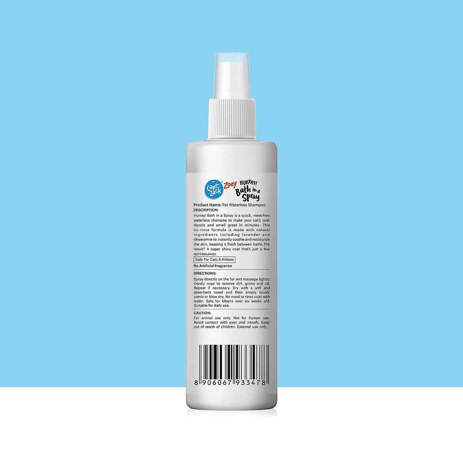 Captain Zack Zoey Hurray Bath In A Spray Waterless Shampoo Spray For Shiny Happy Faces