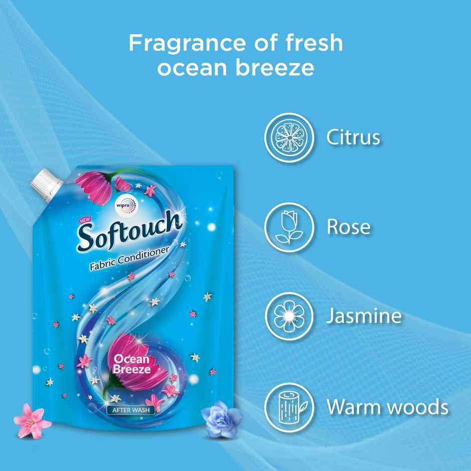 Softouch Ocean Breeze After Wash Fabric Conditioner With Antibacterial Protection