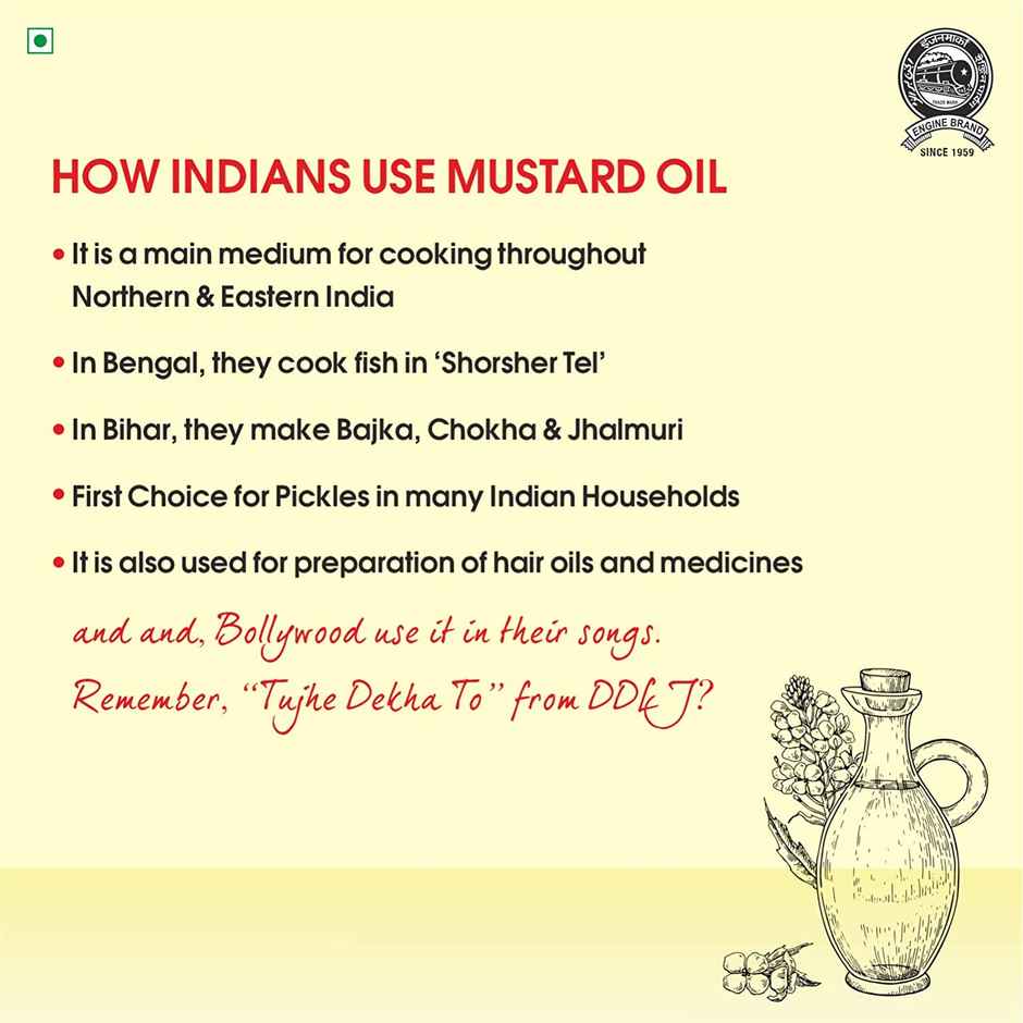 Engine Kacchi Ghani Mustard Oil | Pouch Combo