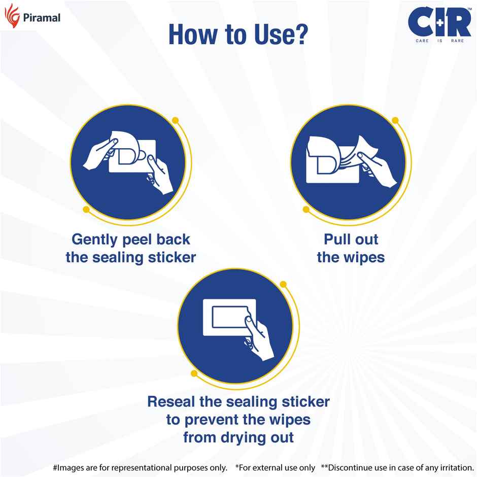 CIR Bed Bath Wipes for Adults Combo