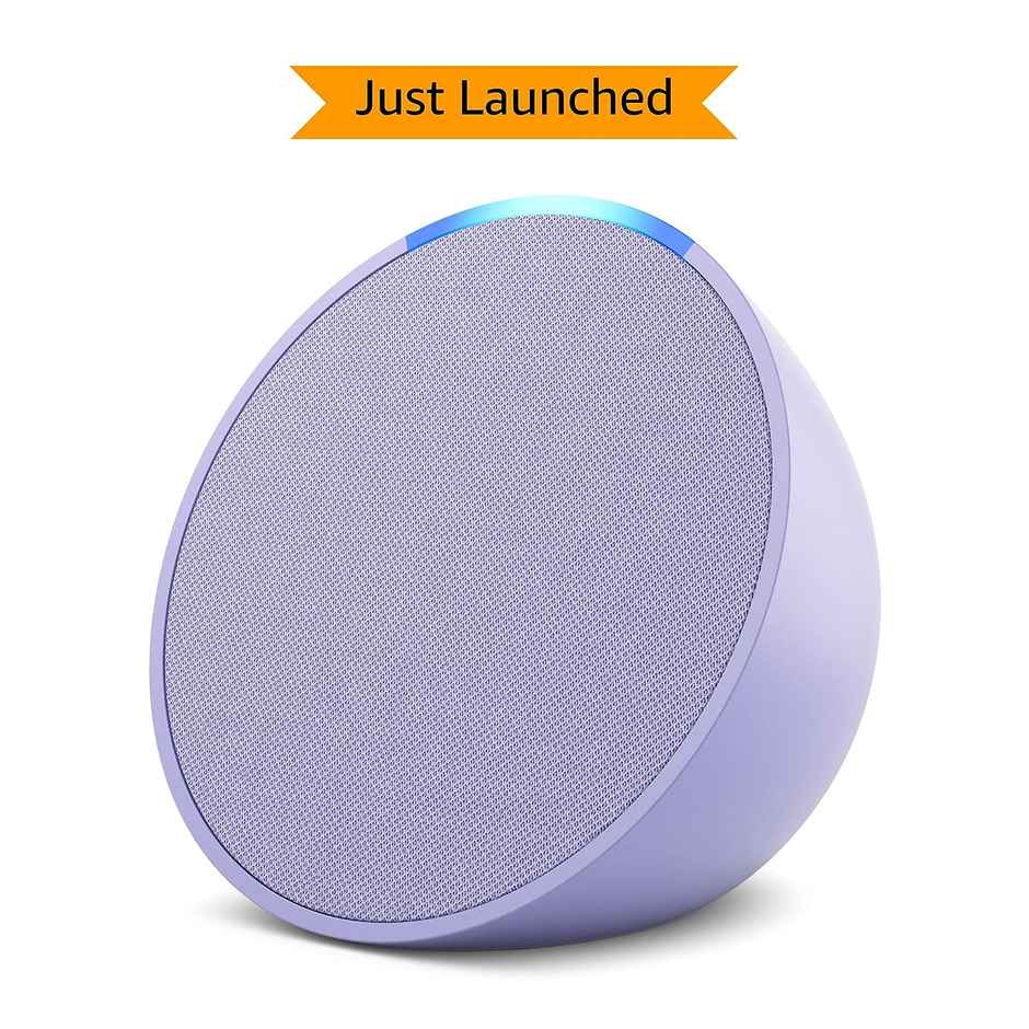 Amazon Echo Pop, Smart speaker with Alexa and Bluetooth| Loud sound, balanced bass, crisp vocals - Purple