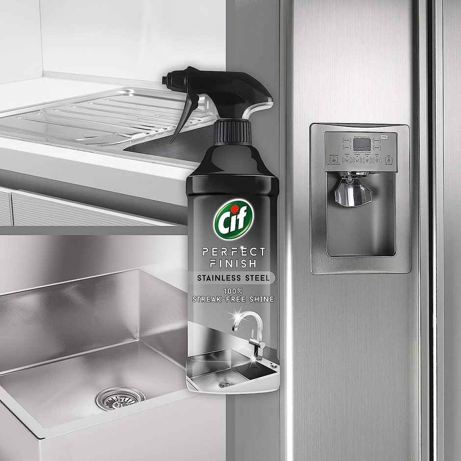 Cif Perfect Finish Stainless Steel Kitchen Cleaning Spray | Streak-Free Shine
