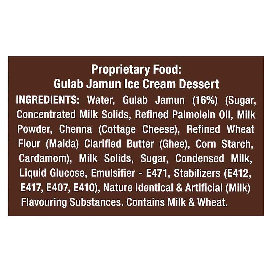 Kwality Wall's Gulab Jamun Ice Cream Tub