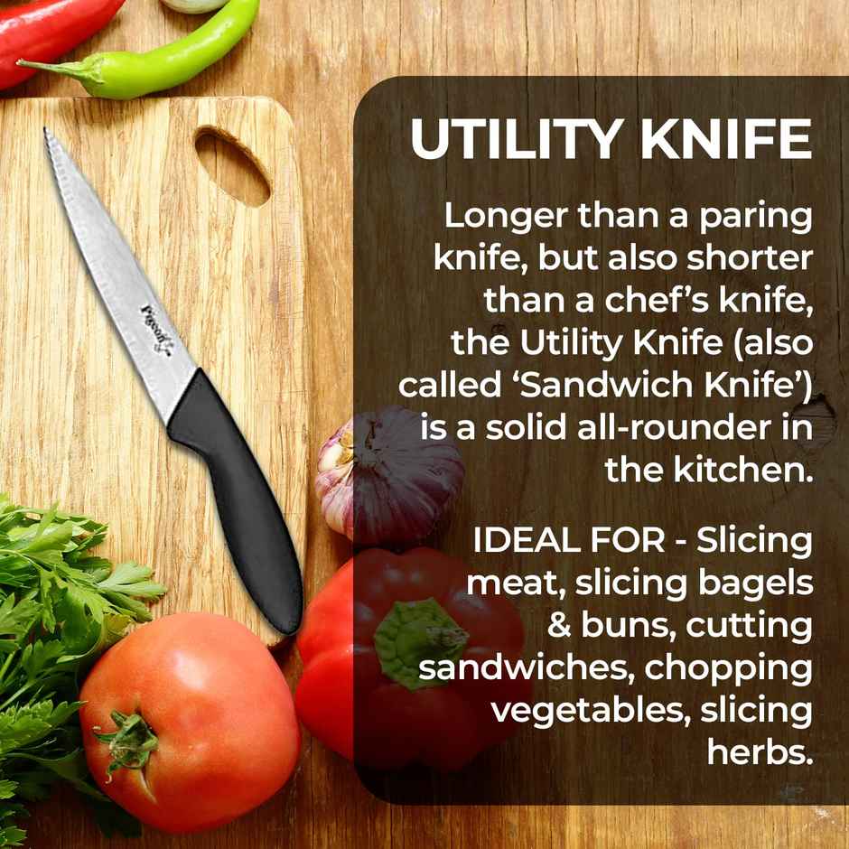 Pigeon Stainless Steel Kitchen Knives - 3 pcs