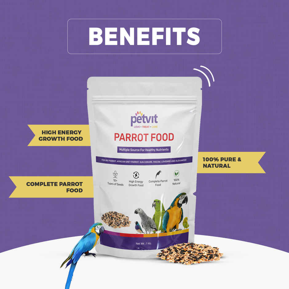Petvit Parrot Food For Big Parrot Mix Seed