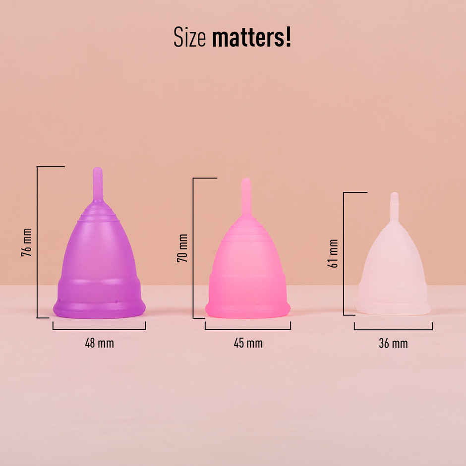 Sirona Reusable Menstrual Cup With Pouch - Medium