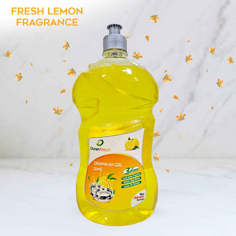 Dew Fresh Lime Dishwash Gel Liquid