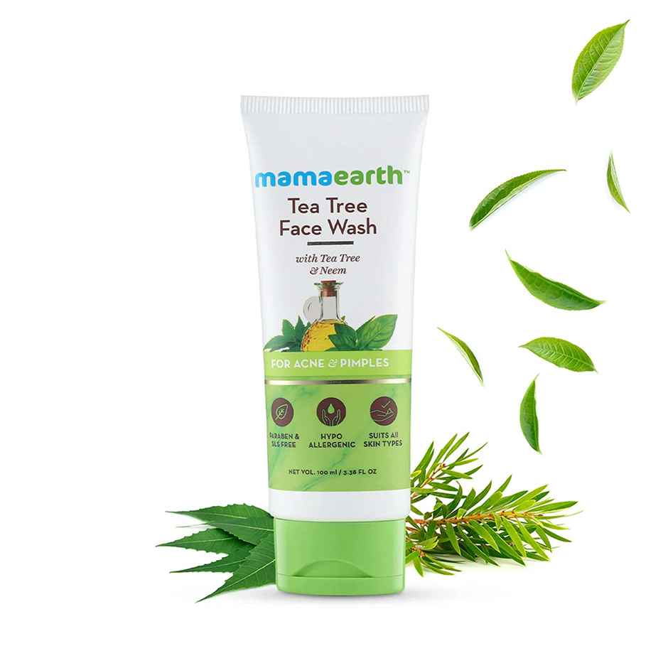 Mamaearth Face Wash With Tea Tree Oil And Neem Extract For Acne &Pimples