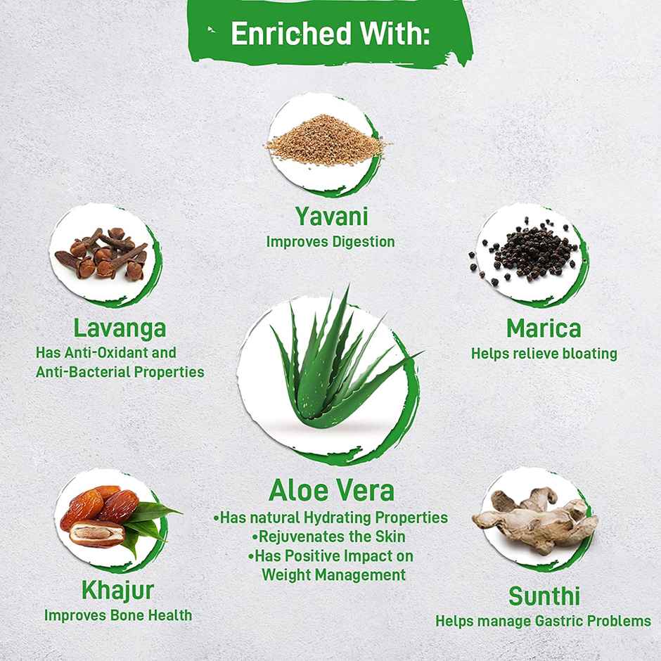 Zandu Aloe Vera + 5 Herbs Health Juice Ayurvedic Immunity Booster No Added Sugar