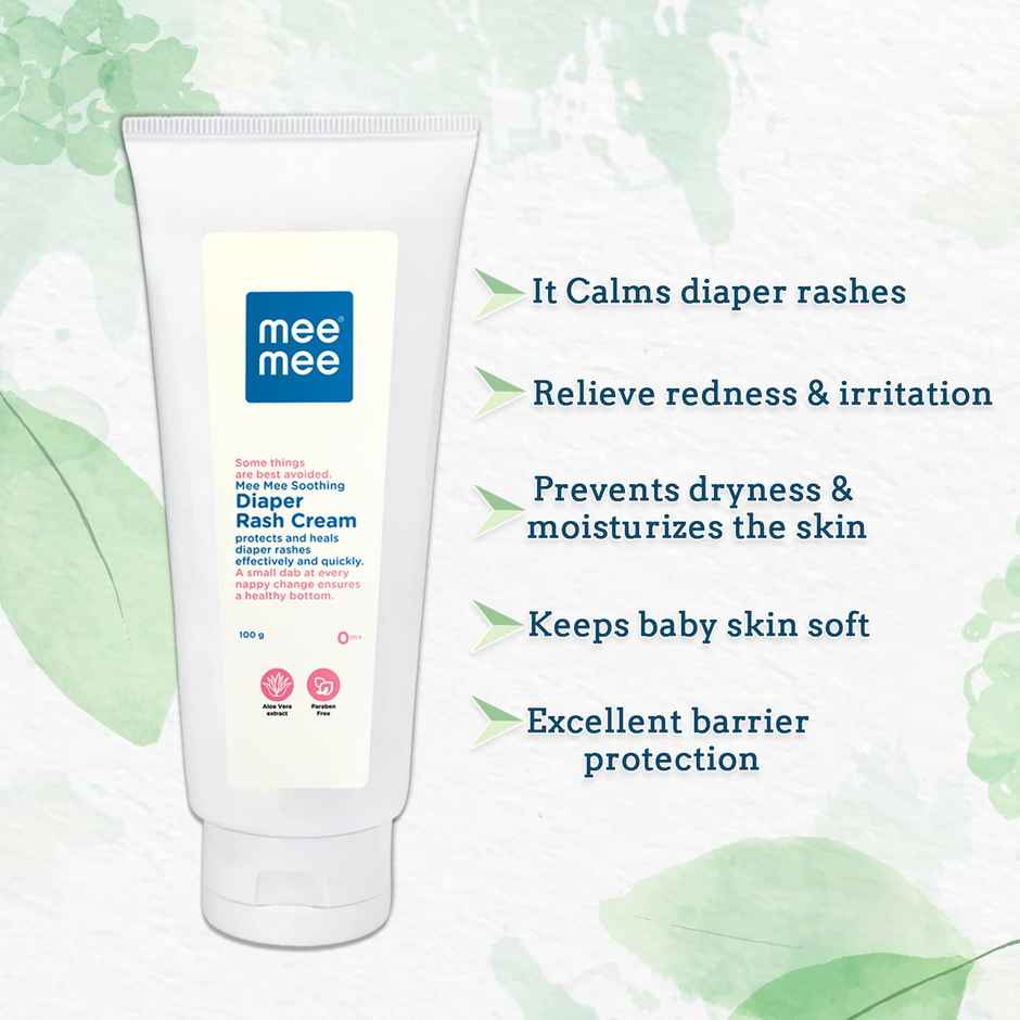 Mee Mee Baby Nappy Cream | Natural Diaper Rash Cream | Treats and Prevents Diaper Rash - 100 gm