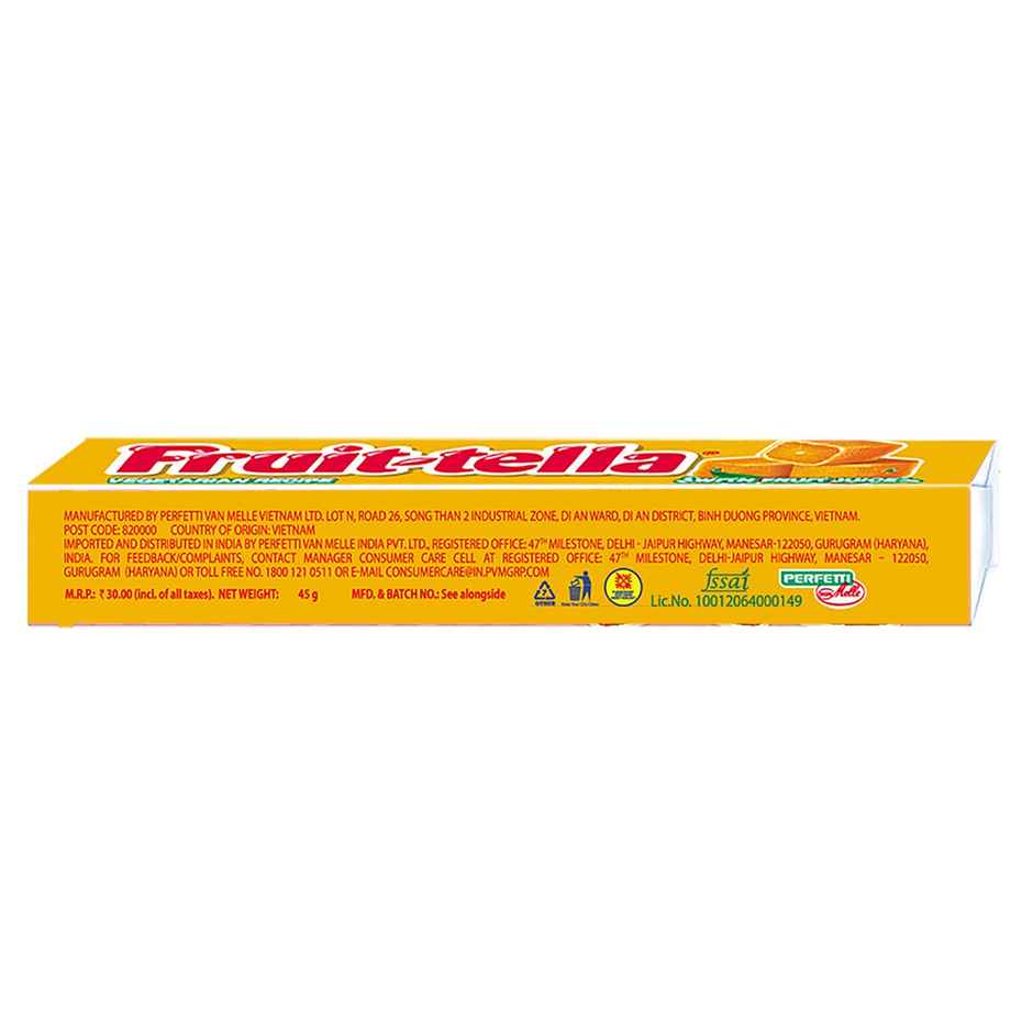 Fruittella Orange Flavour Chewy Toffee Stick
