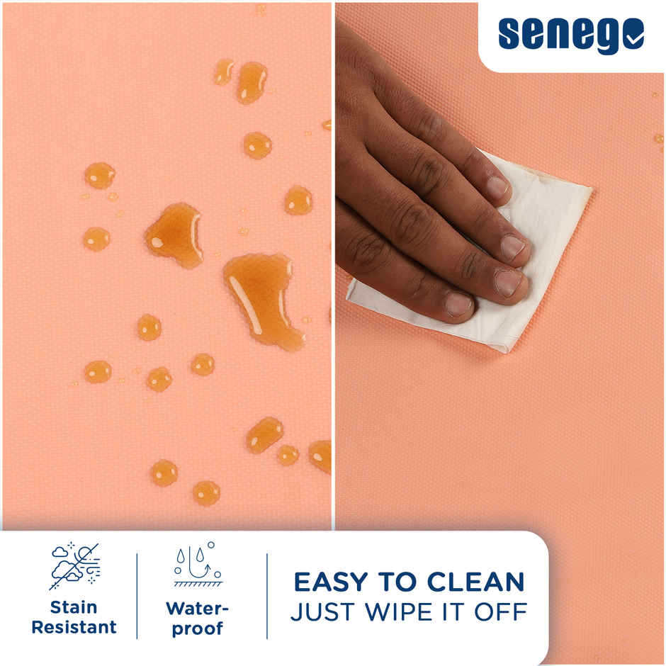 Senego by Trendy Home Anti-Slip Mat - For Fridge, Cupboard, Drawers, Shelf Liner | Peach- 45 cm x 5 m