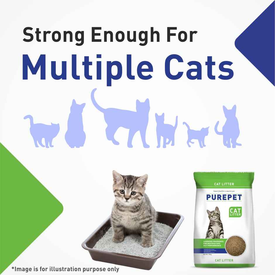 Purepet Clumping Lavender Fragrance Pet Cat Litter (For Multiple Cats)