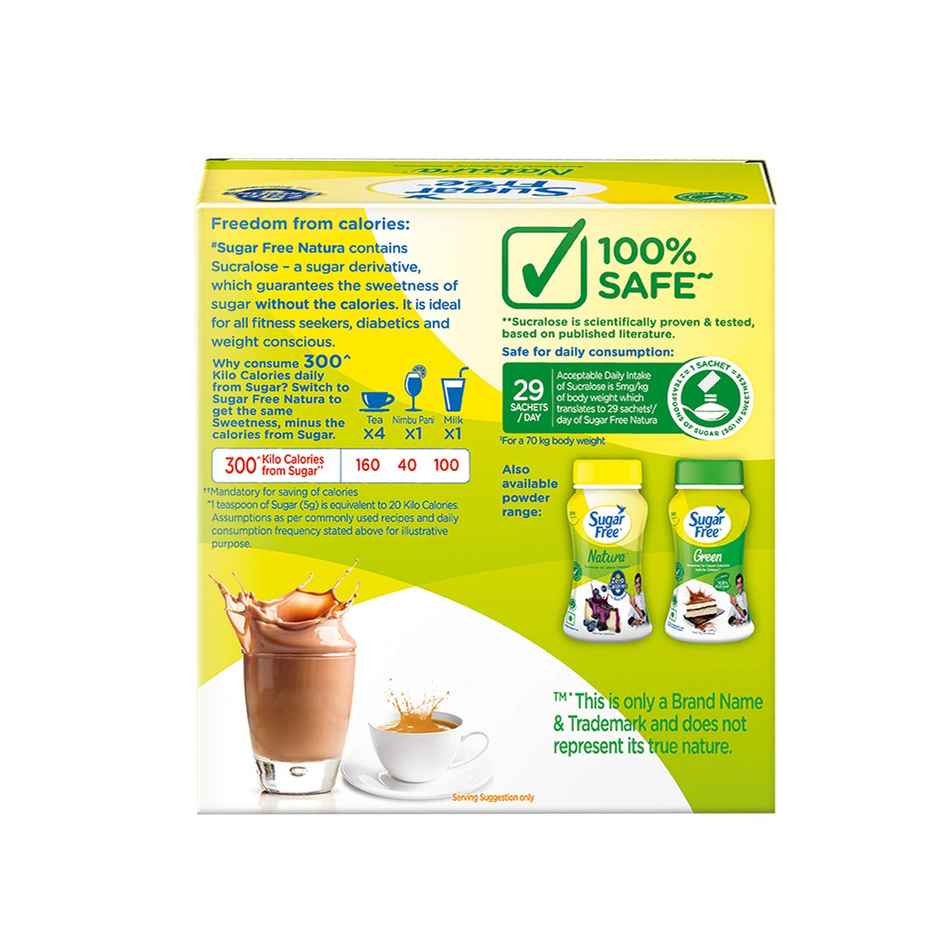 Sugarfree Natura Low Calorie Sweetener - 100 Sachet
