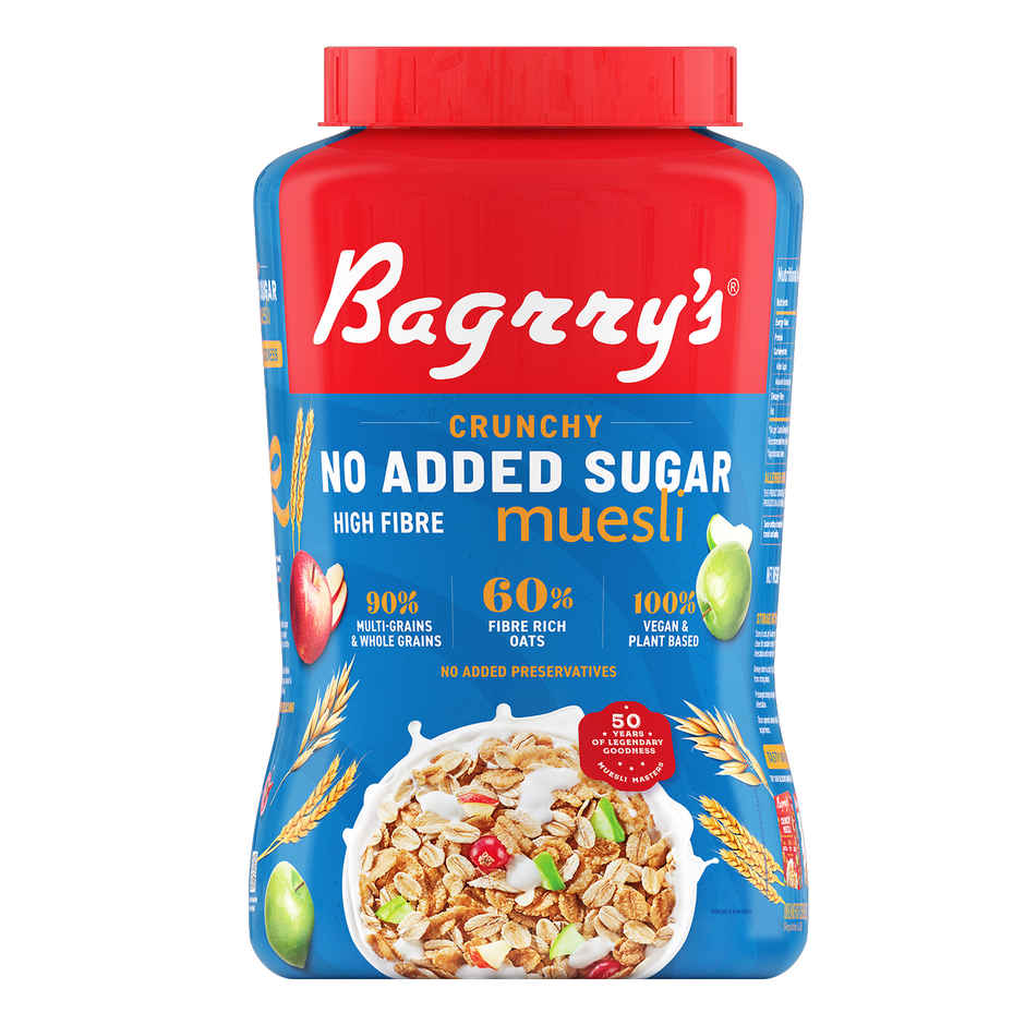 Bagrrys No Added Sugar Crunchy Muesli 