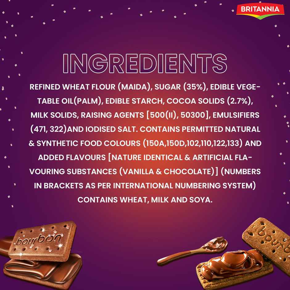 Britannia The Original Bourbon - Creme Biscuit with Chocolate | Chocolatey Indulgence in every layer