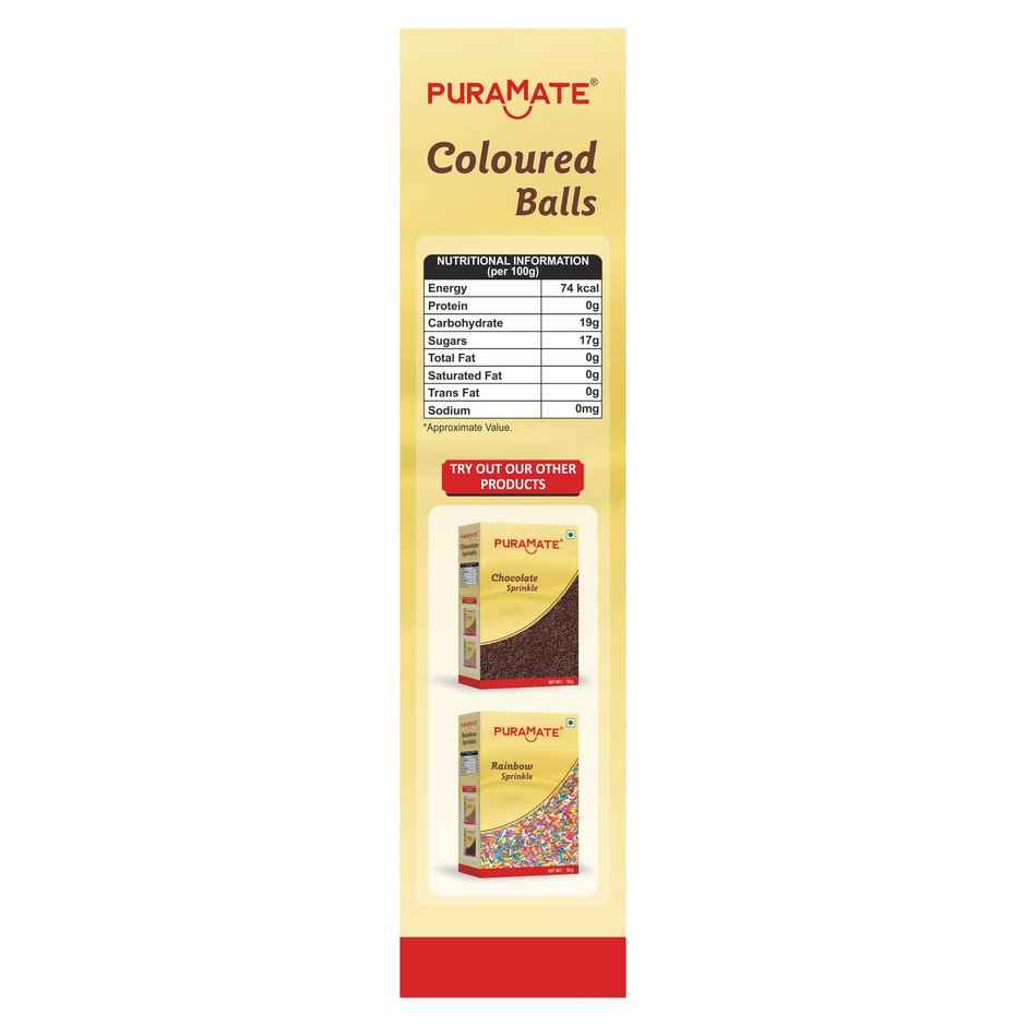 Puramate Coloured Balls | Cake | Muffin Decoration