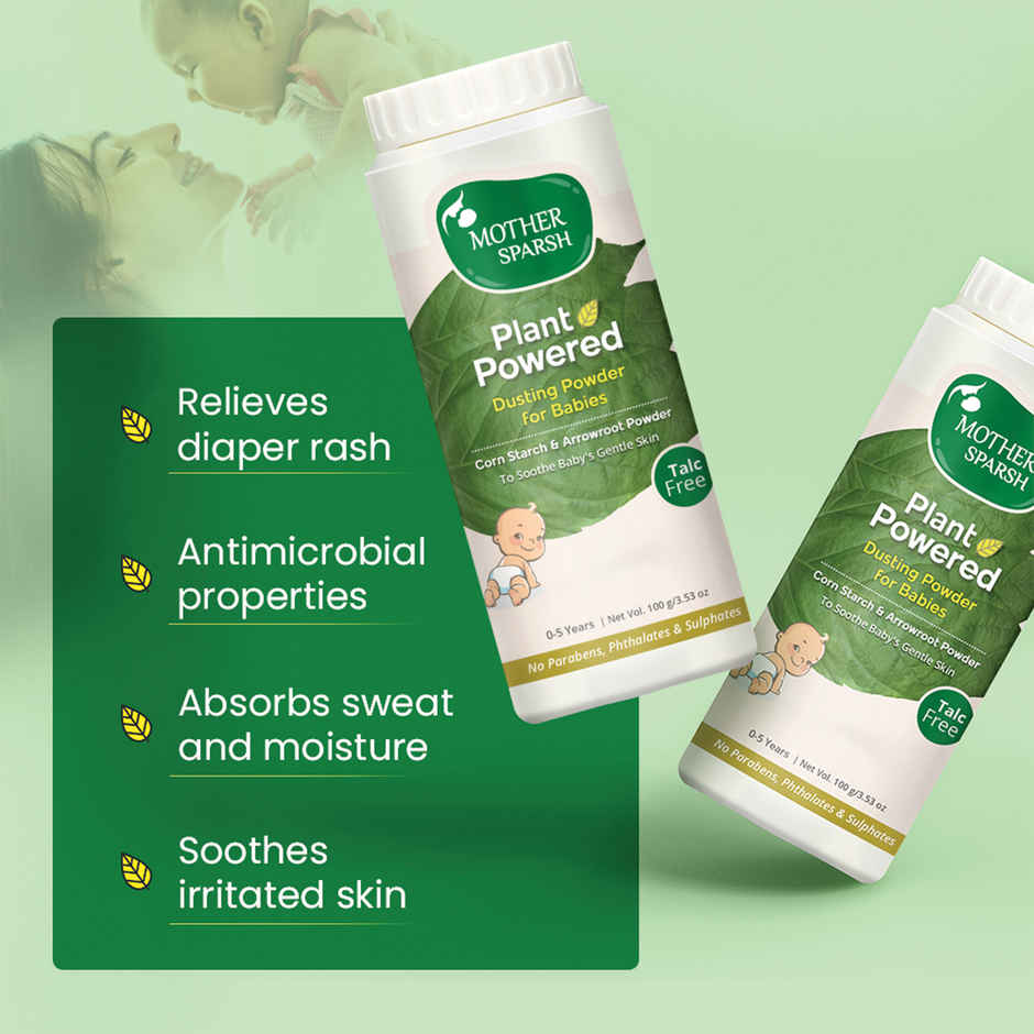Mother Sparsh Plant Powered Talc Free Dusting Powder For Babies