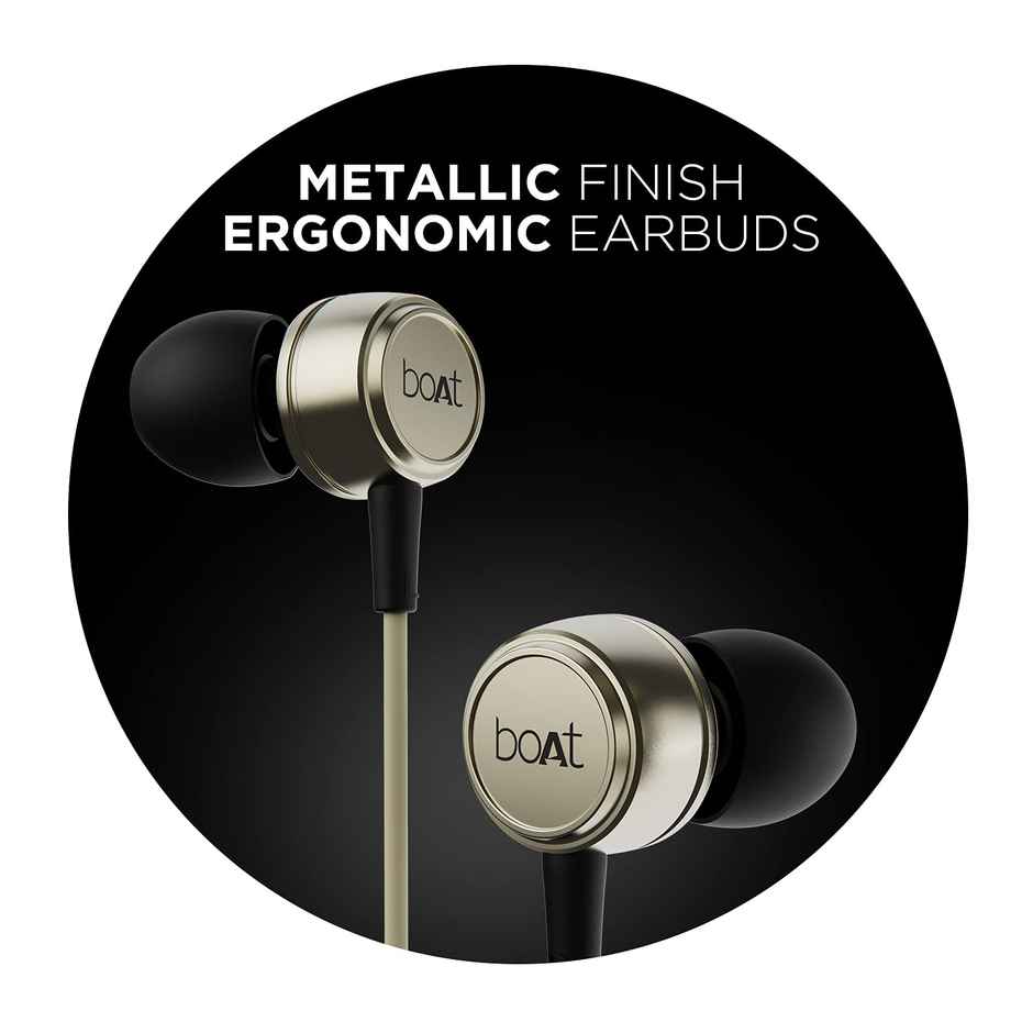 boAt Bassheads 172 Wired Earphones with Super Extra Bass, In-Line Remote & Mic (Active Black)