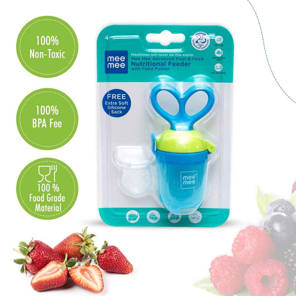 Mee Mee Baby Food Feeder for Babies/Newborns (Blue)