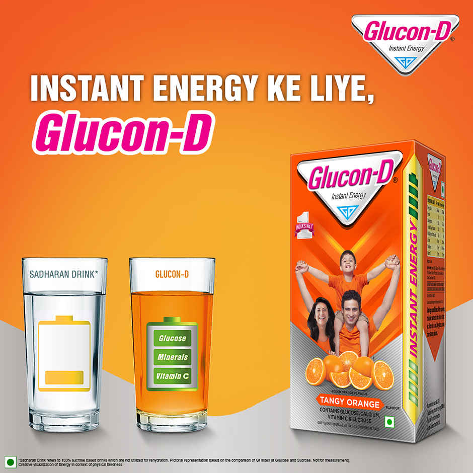 Glucon D Tangy Orange Instant Powder Mix