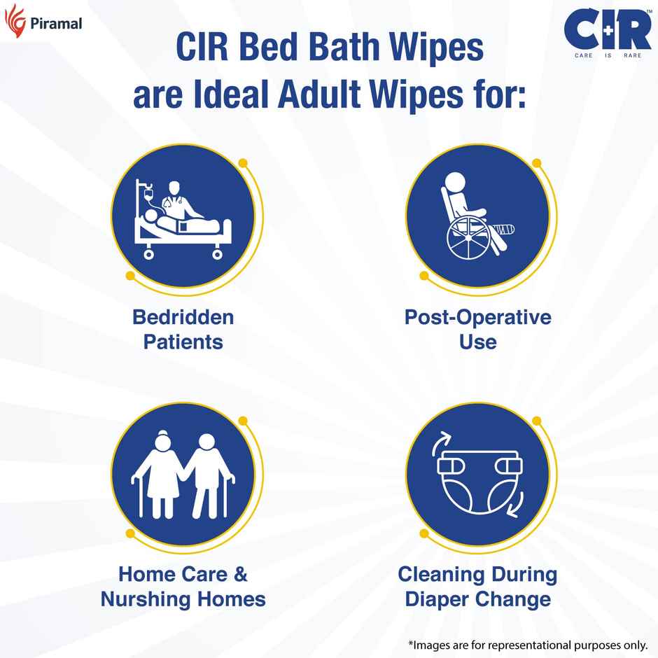 CIR Bed Bath Wipes for Adults Combo