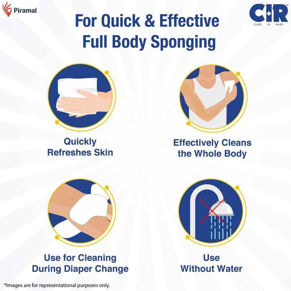 CIR Bed Bath Wipes for Adults Combo