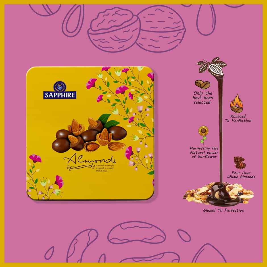 Sapphire Coated Nuts Almond