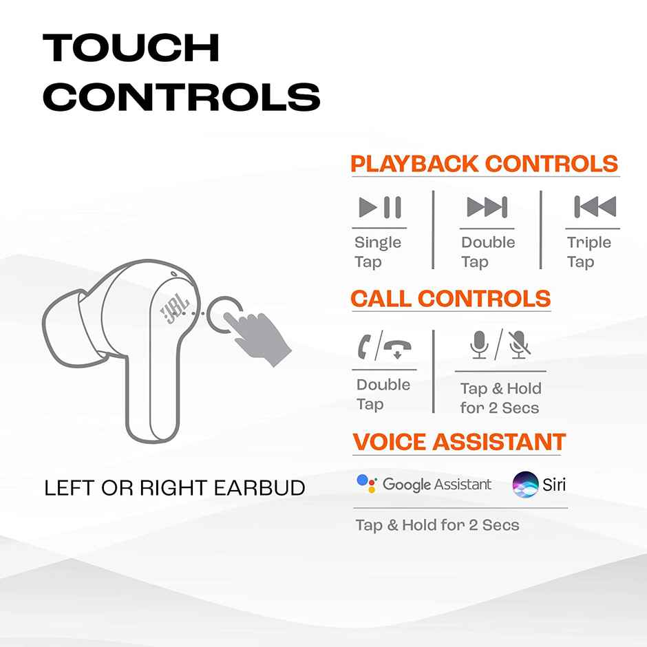 JBL Wave 200 Bluetooth Earbuds (Mic Deep Bass)