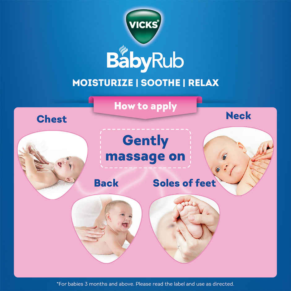 Vicks Babyrub Soothing Vapor Ointment For Babies