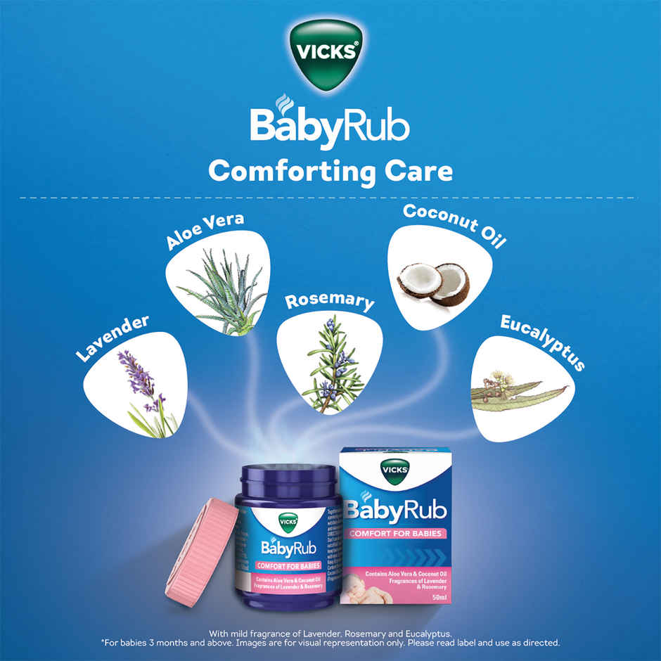 Vicks Babyrub Soothing Vapor Ointment For Babies