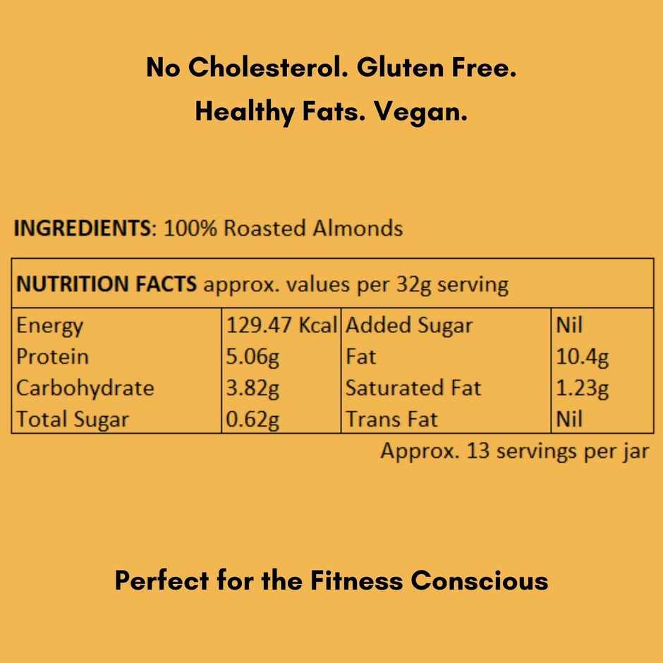 Happy Jars Unsweetened Natural Almond Butter