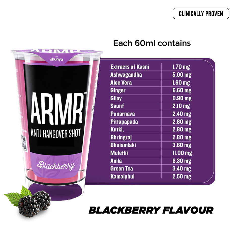 Armr Complete Anti Hangover Drink Blackberry