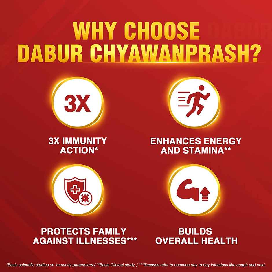 Dabur Chyawanprash Awaleha - 3x Immunity Action with 40+ Ayurvedic Herbs