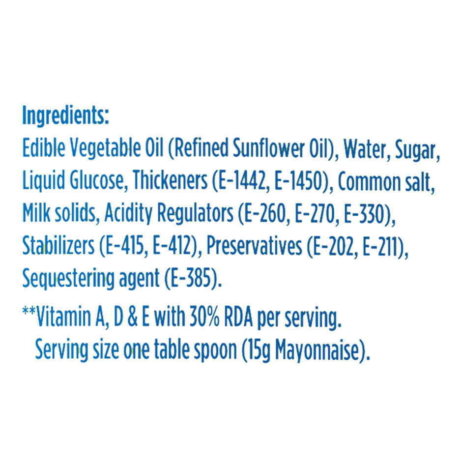 Nutralite Mayo Veg Eggless Mayonnaise | Extra 25g Free - 275 g Combo