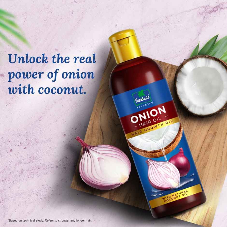 Parachute Advansed Onion Hair Oil | Hair Growth Oil | Controls Hairfall