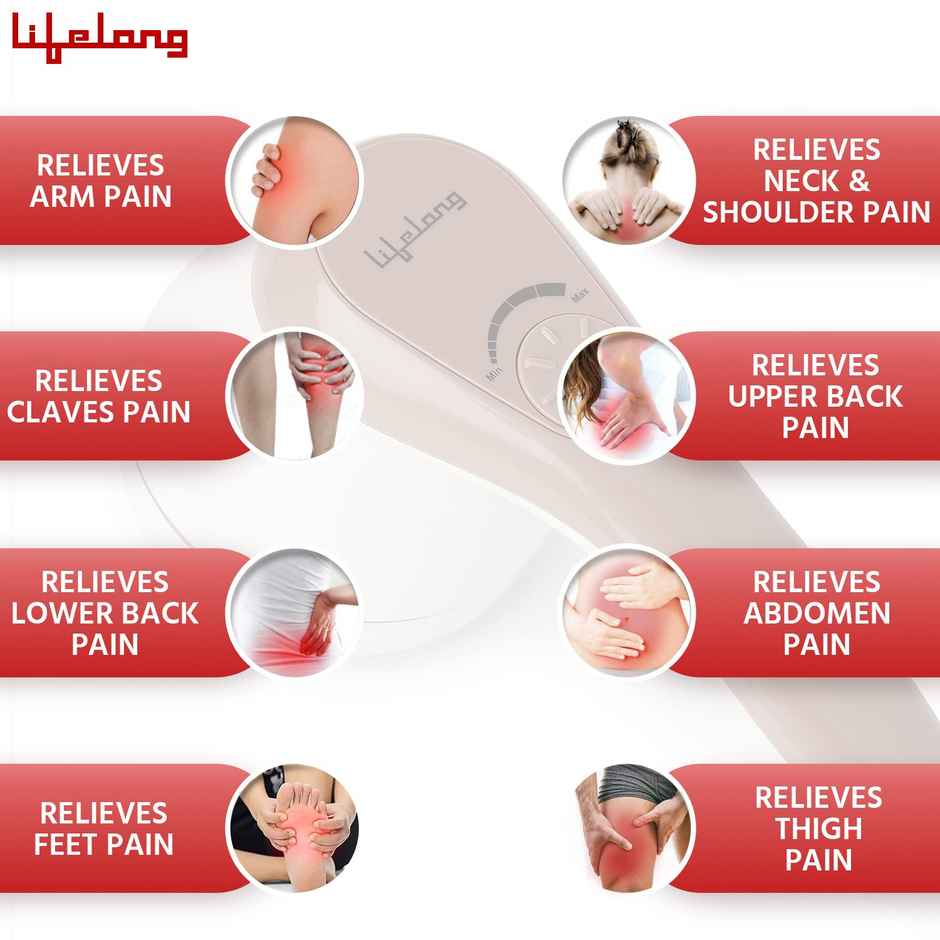 Lifelong Llm270 Head and Body Massager - Full Body Pain Relief | Deep Tissue Massager