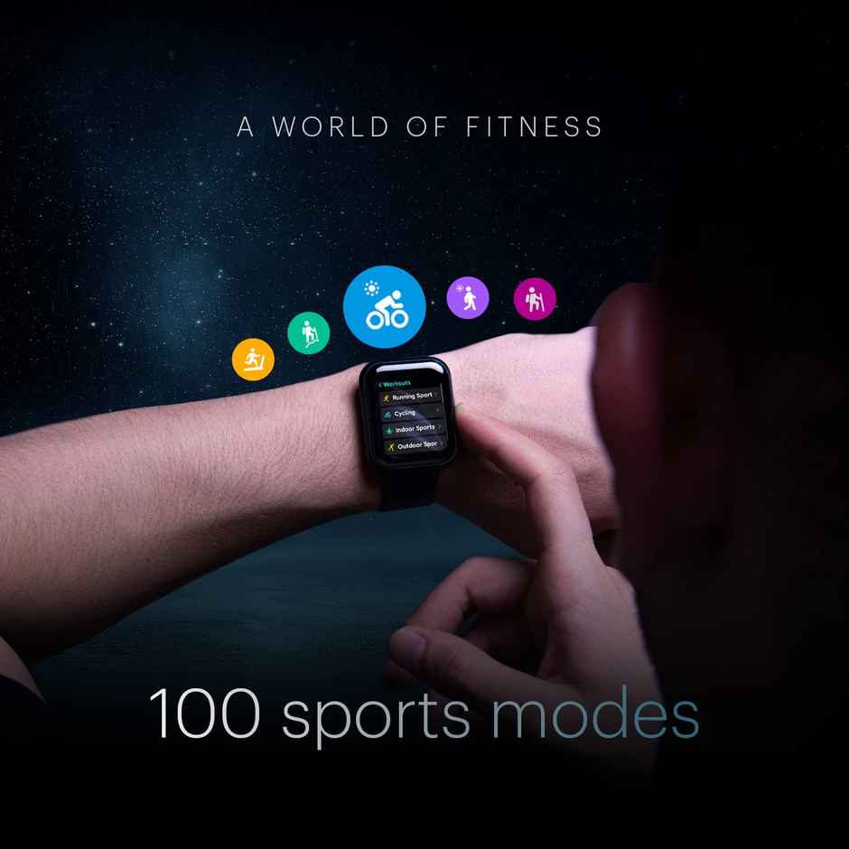 Noise ColorFit Ultra Buzz Smartwatch with Bluetooth Calling | 1.75" HD Display | 100+ Sports Mode - Charcoal Black