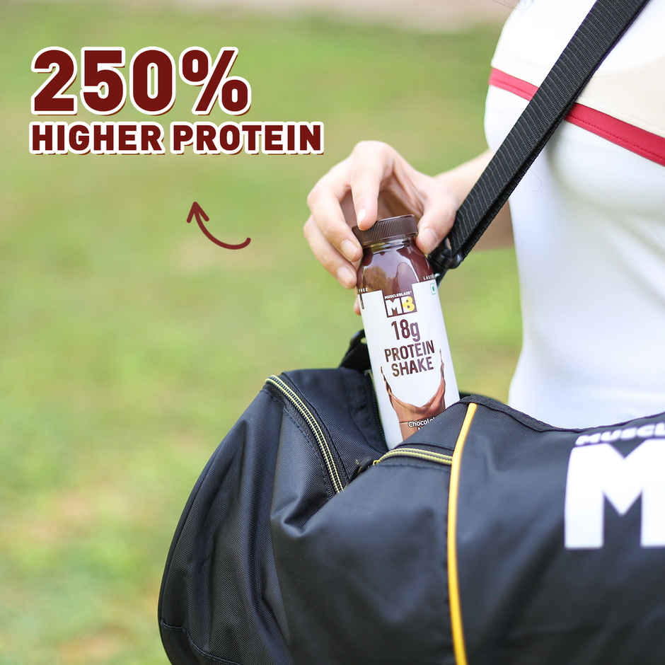 MuscleBlaze 18g Protein Shake (No Added Sugar) Chocolate Flavour