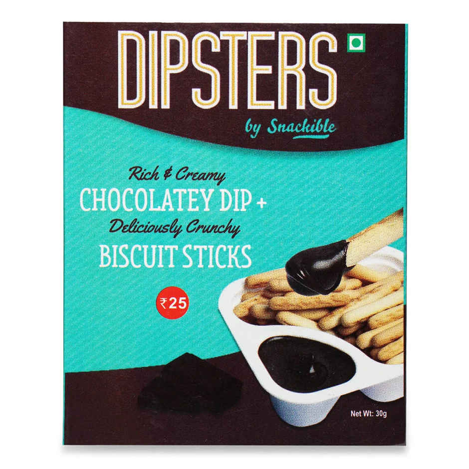 Snackible Dipsters Biscuit Sticks with Chocolatey Dip