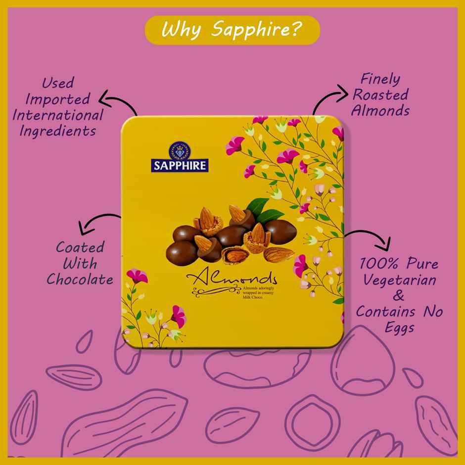 Sapphire Coated Nuts Almond