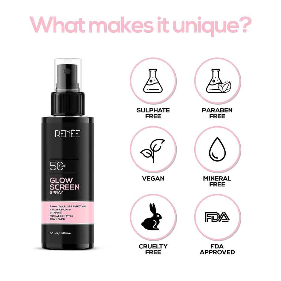 Renee Glowscreen SPF 50 Sunscreen Spray