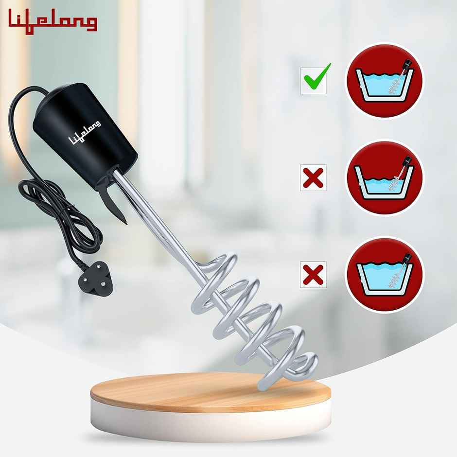 Lifelong Llimr01 Infinia Immersion Rod Water Heater - 1000 W | ISI Certified